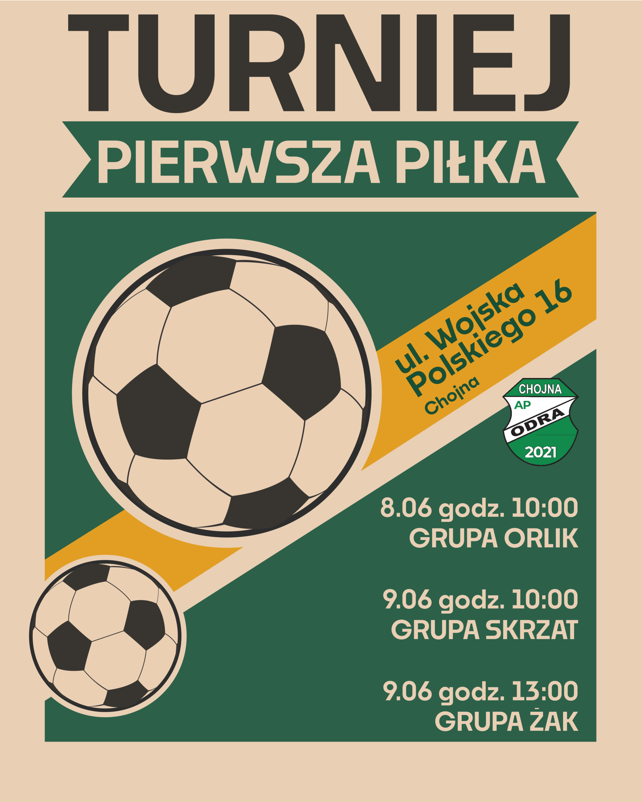 Zapraszamy na turniej „Pierwsza Piłka”