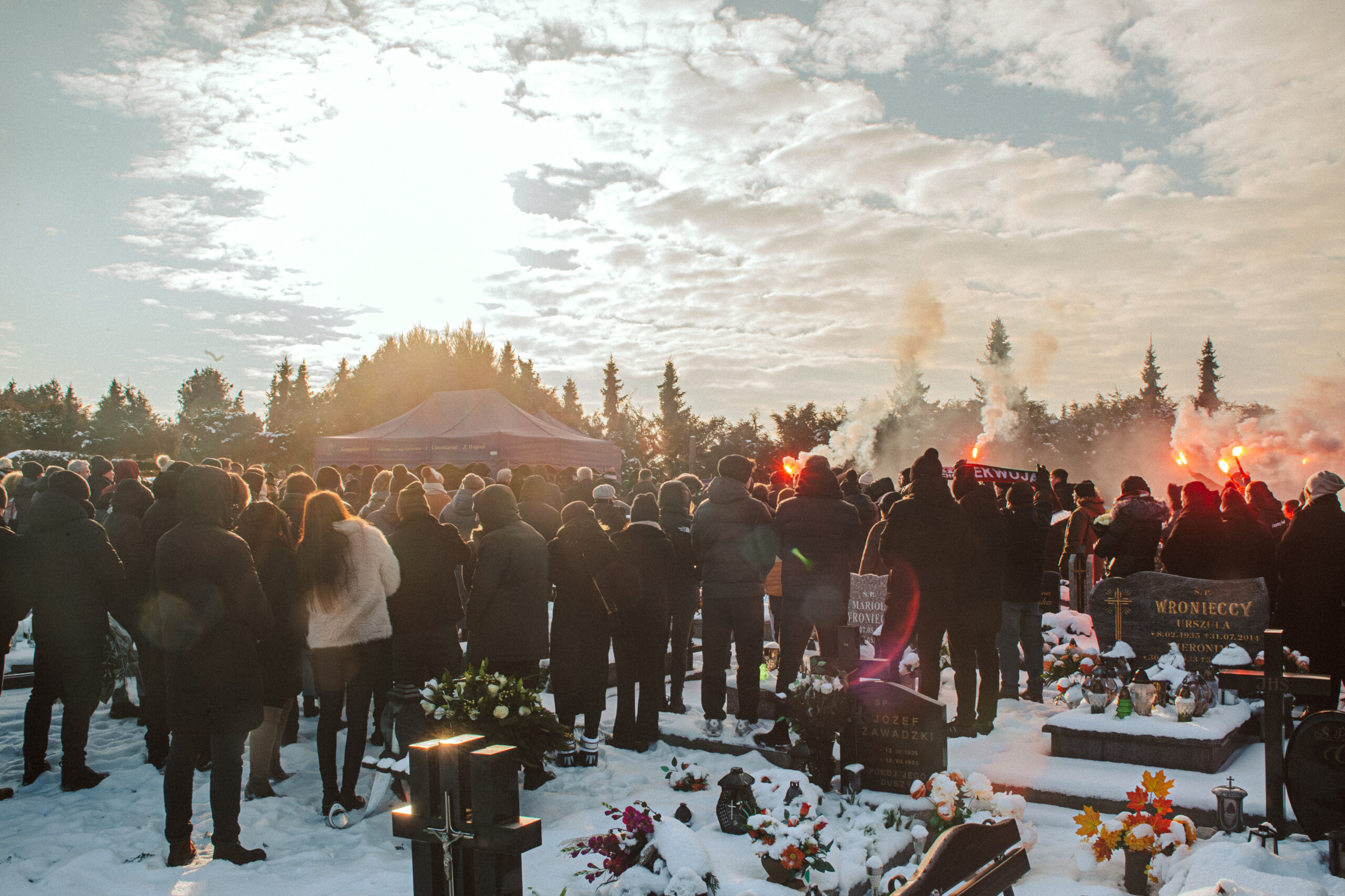 Tłum ludzi pożegnał Marka Łągiewczyka [zdjęcia]